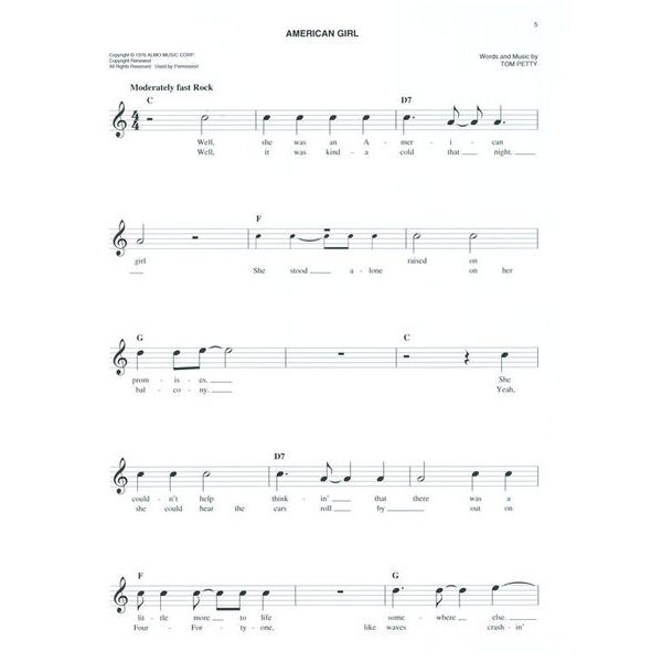 Hal Leonard Easy Classic Rock Fake Book