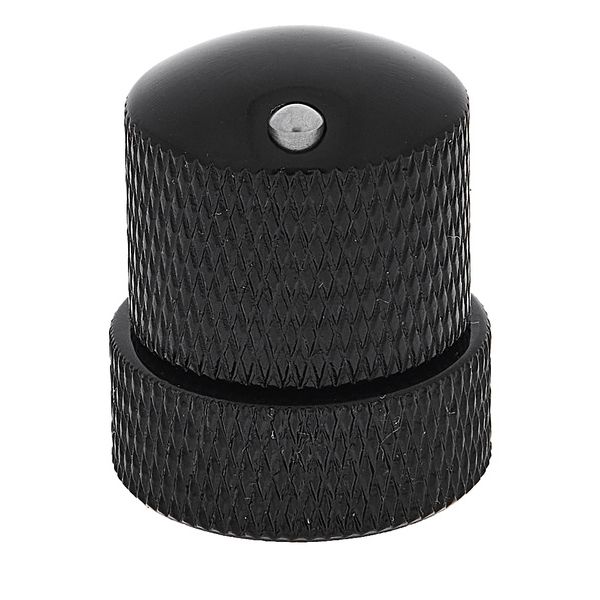 Warwick Stacked Dome Knob CI Black