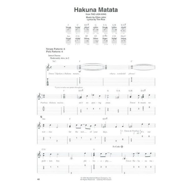 Hal Leonard Contemporary Disney Easy Guit