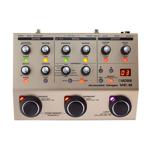 Boss VE-8 Acoustic Singer Bundle