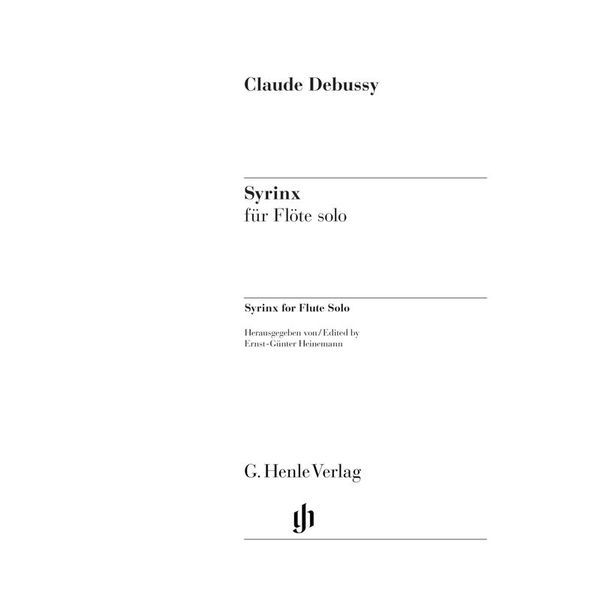 Henle Verlag Debussy Syrinx