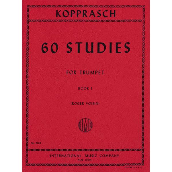 International Music Company Kopprasch 60 Studies 1 Trumpet