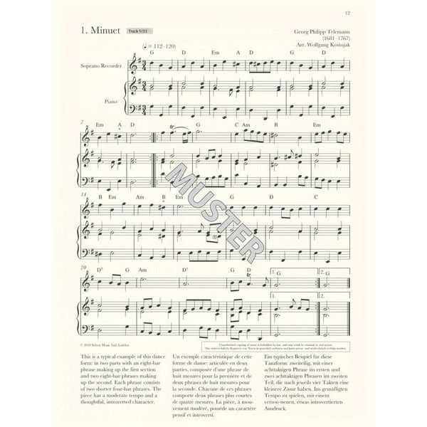 Schott Baroque Recorder Anthology 2