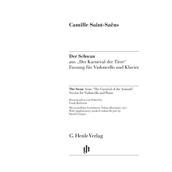 Henle Verlag Saint-Sans Der Schwan Cello