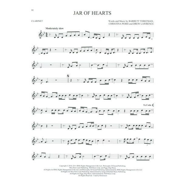 Hal Leonard 101 Hit Songs For Clarinet