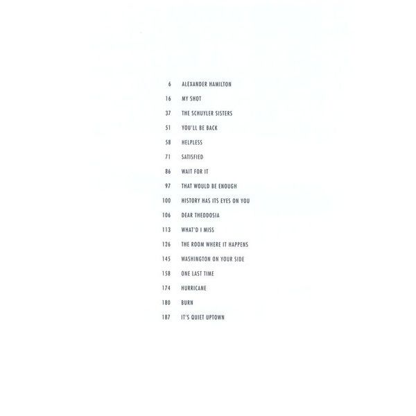 Faber Music Hamilton Vocal