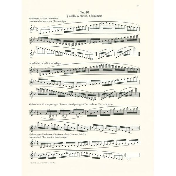 Schott Baermann Daily Exercises