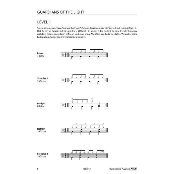 Hage Musikverlag Drum Training Playalong