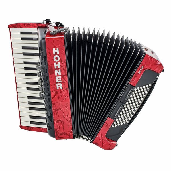 Hohner Bravo III 72 Red silent key