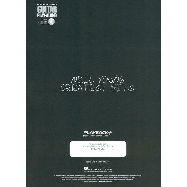 Hal Leonard Guitar Play-Along Neil Young