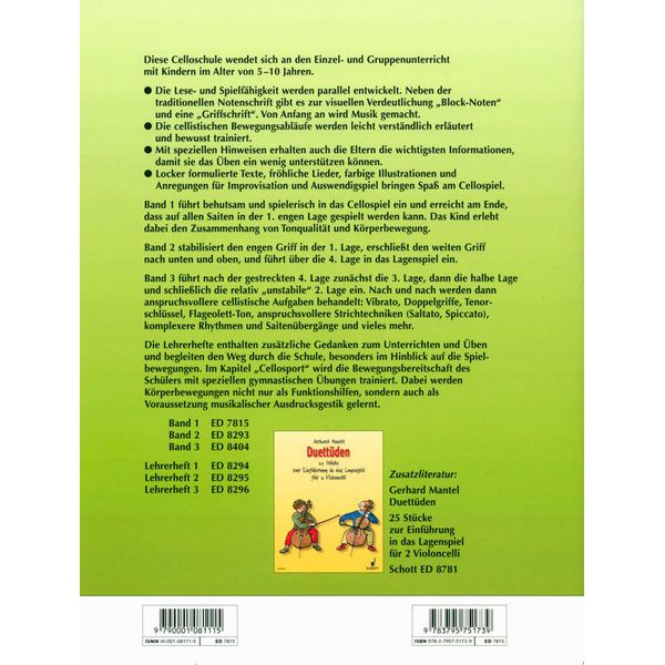 Schott Cello Mit Spa Und Hugo 1