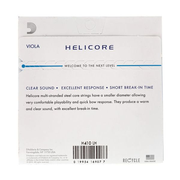 Daddario H410-LH Helicore Viola