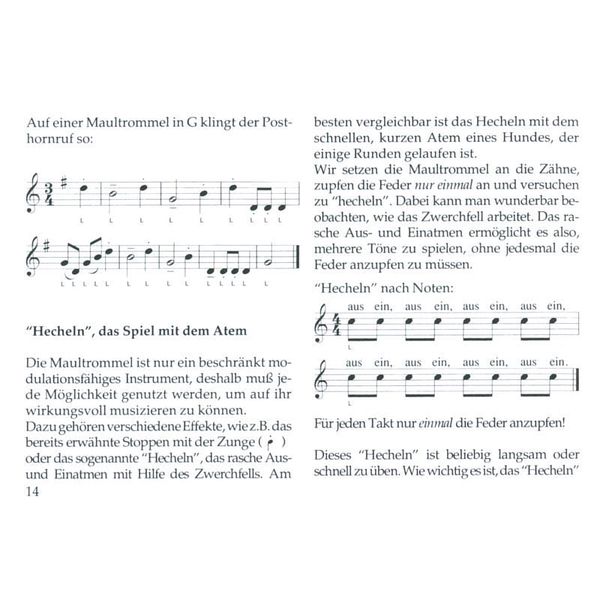 Musikverlag Preissler Musizieren auf der Maultrommel