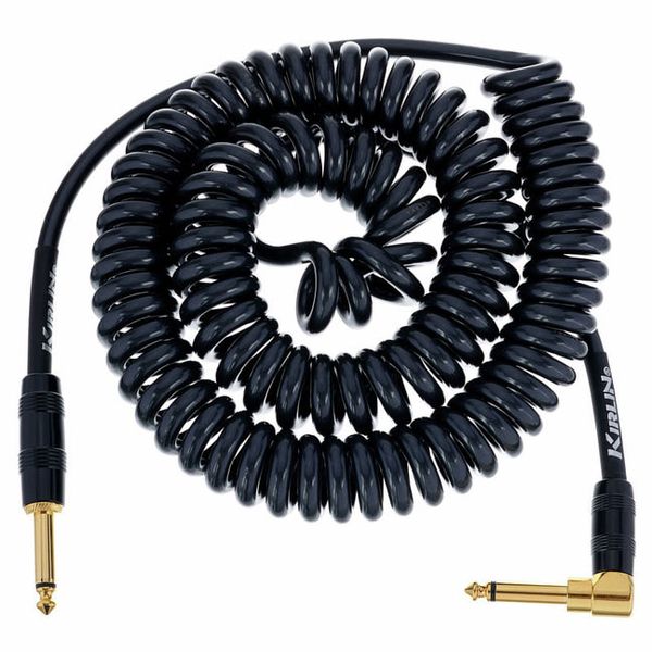 Kirlin Premium Coil Cable 6m Black