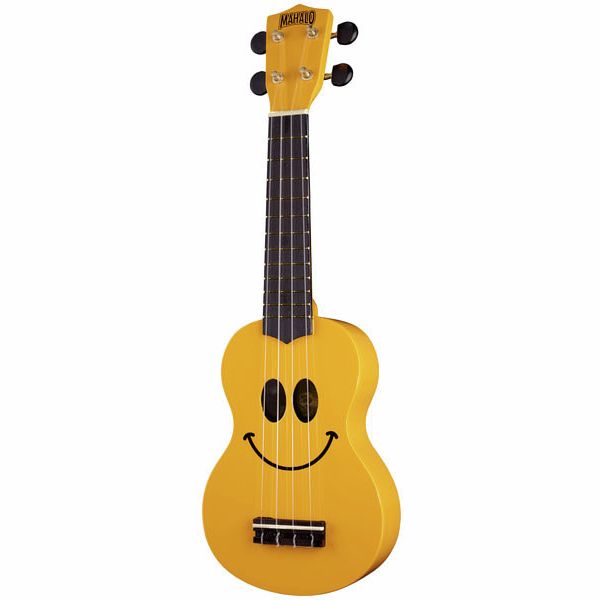 Mahalo Smiley Ukulele Yellow