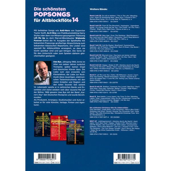 Schott Die Schönsten Popsongs 14