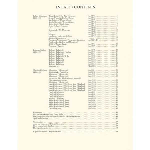 Wiener Urtext Edition Schumann �Brahms �Kirchner