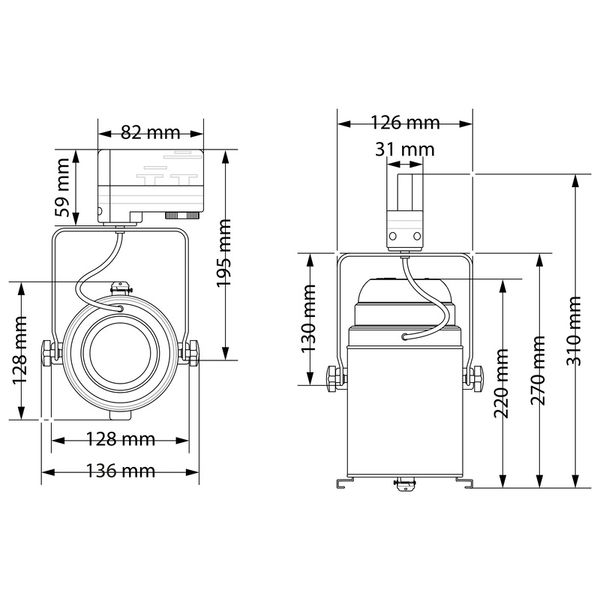 Stairville PAR 30 E27 black 3P