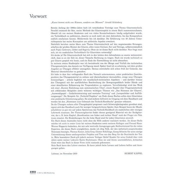 AMA Verlag Technik Moderne Konzertgitarre