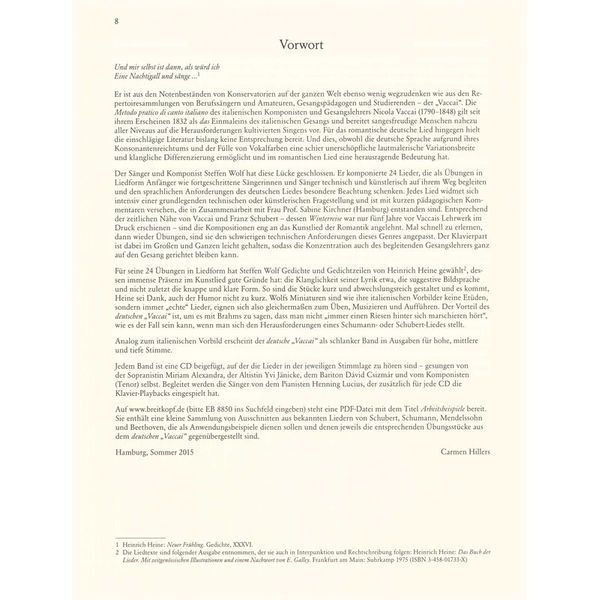 Breitkopf & Hrtel Wege zum Liedgesang Tief