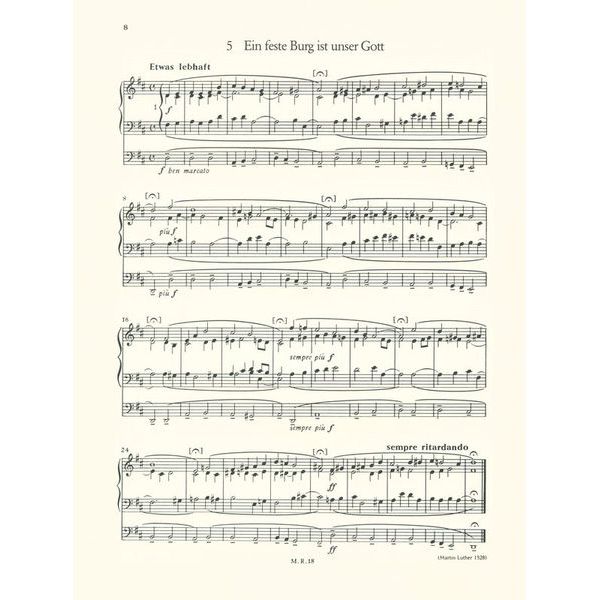 Breitkopf & Hrtel Reger Dreiig kleine Choral