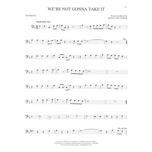 Hal Leonard 101 Popular Songs Trombone