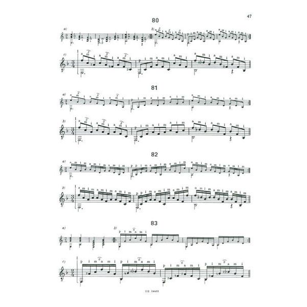 Universal Edition Tárrega Technische Studien