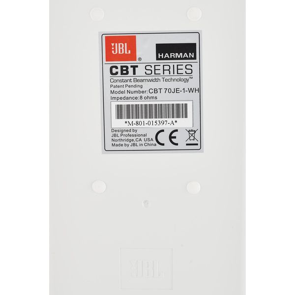 JBL CBT70JE W Column Speaker