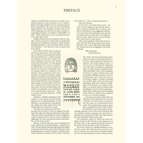 Wiener Urtext Edition Debussy Syrinx Flöte