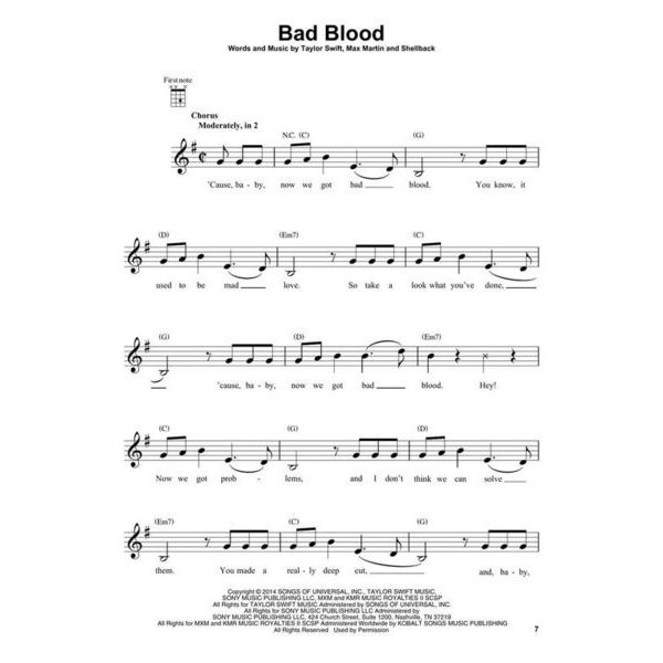Hal Leonard Taylor Swift Ukulele