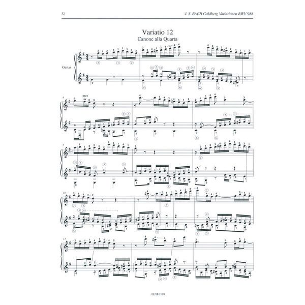 Edition Chanterelle Bach Goldberg Variations