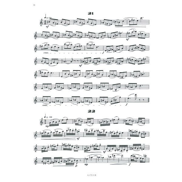 Editions Billaudot Etudes Atonales Faciles Sax