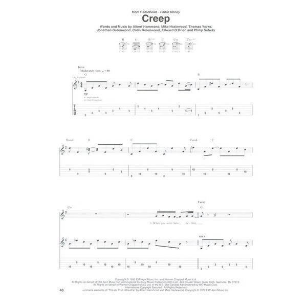 Hal Leonard Alternative Rock Guitar Tab