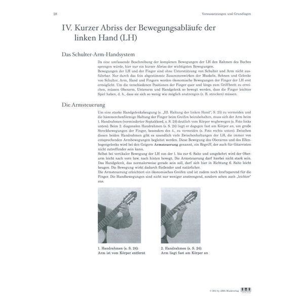 AMA Verlag Technik Moderne Konzertgitarre