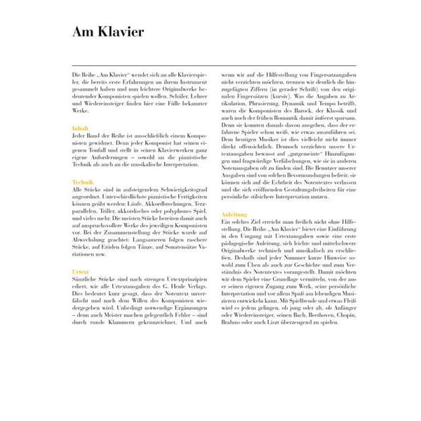 Henle Verlag Am Klavier Liszt