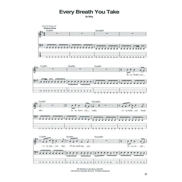 Music Sales The Best Of Police Bass