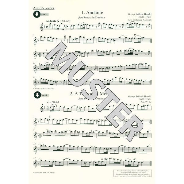 Schott Baroque Recorder Anthology 4