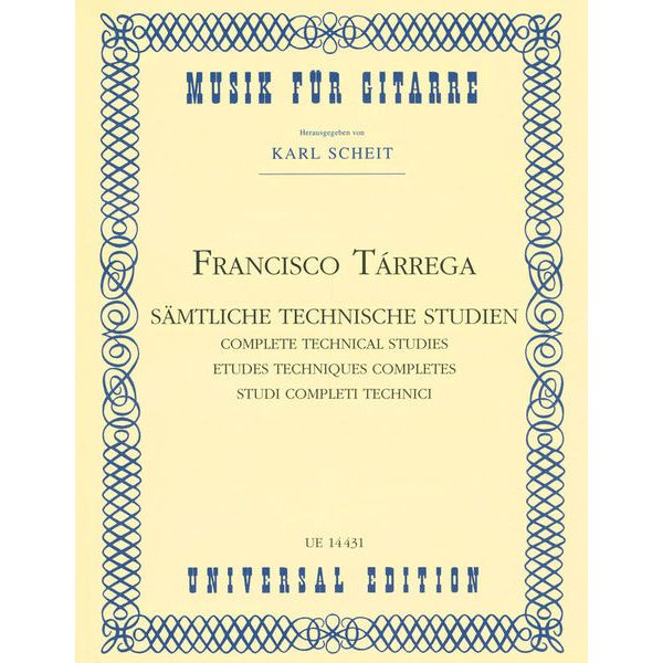 Universal Edition Tárrega Technische Studien