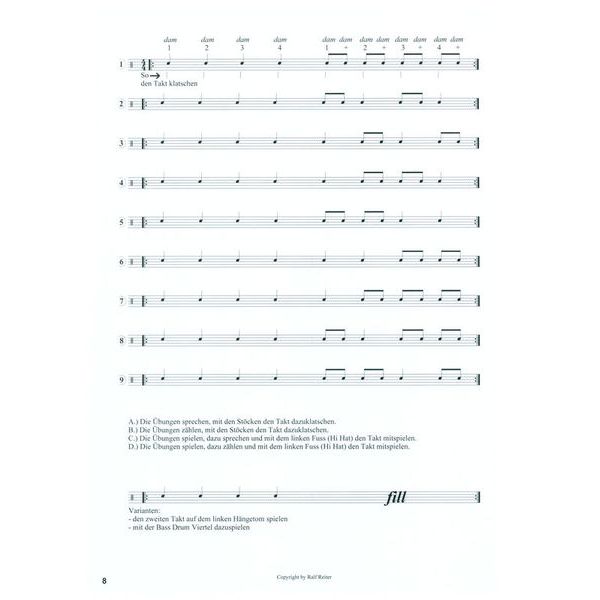 Ralf Reiter bungen für kleine Trommel