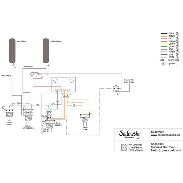 Sadowsky MetroExp21 Vint MJ5 Mor LH OWH