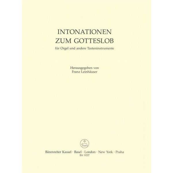 Brenreiter Intonationen zum Gotteslob