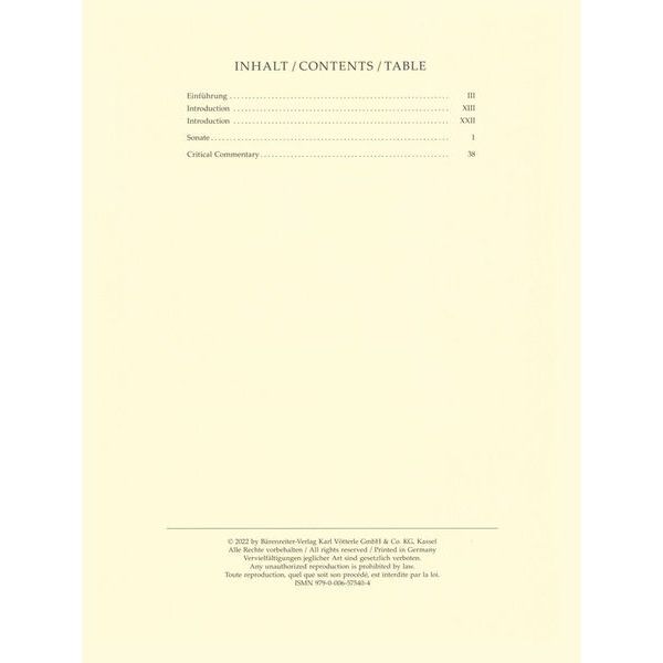 Brenreiter Franck Sonate