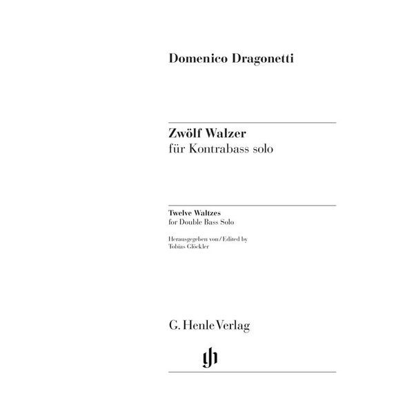 Henle Verlag Dragonetti Walzer Kontrabass