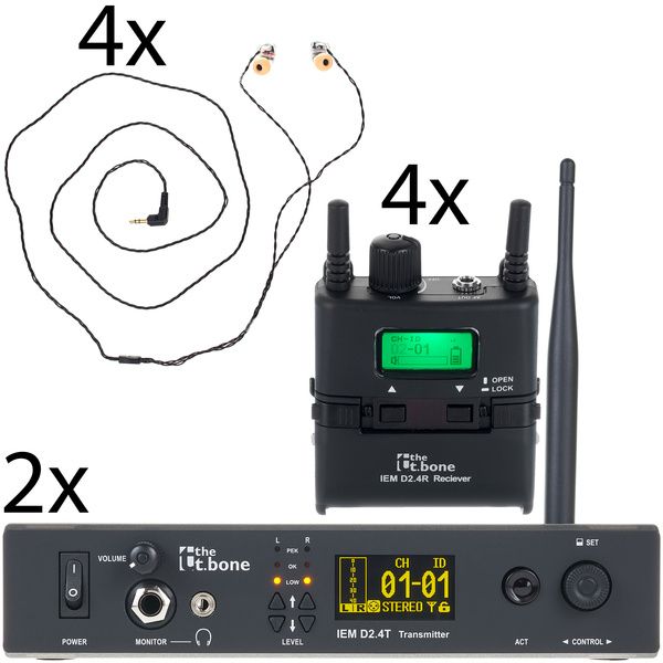 the t.bone IEM D2.4 Quattro Bundle