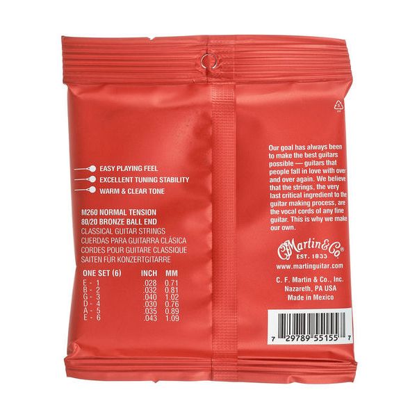 Martin Guitar M260 Classical RT