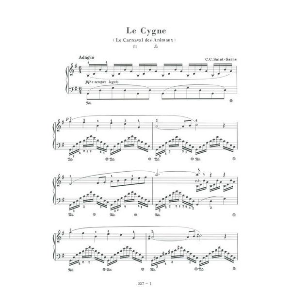 Zen-On Saint-Sans Der Schwan Piano