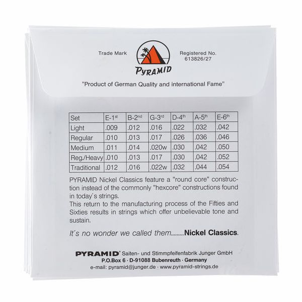 Pyramid Nickel Classics Regular010-046