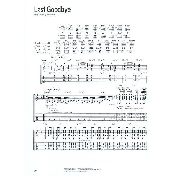 Wise Publications Jeff Buckley Grace