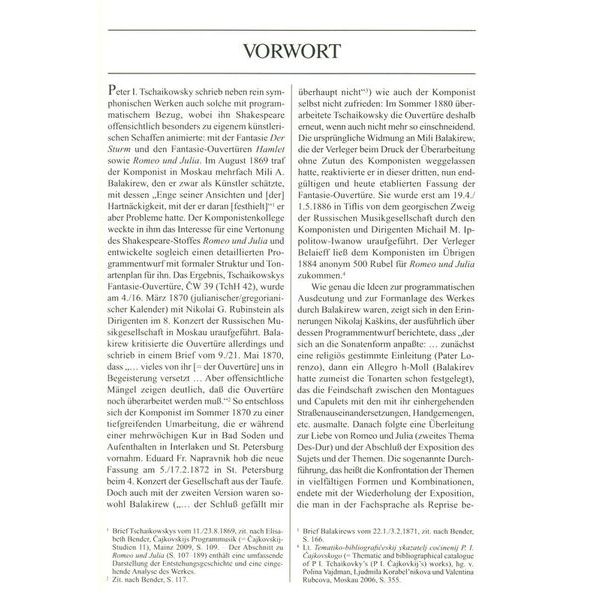 Edition Eulenburg Tschaikowsky Romeo und Julia