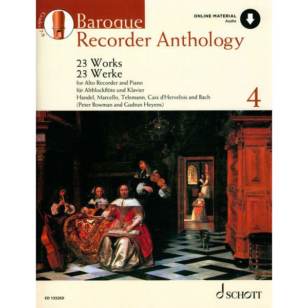 Schott Baroque Recorder Anthology 4